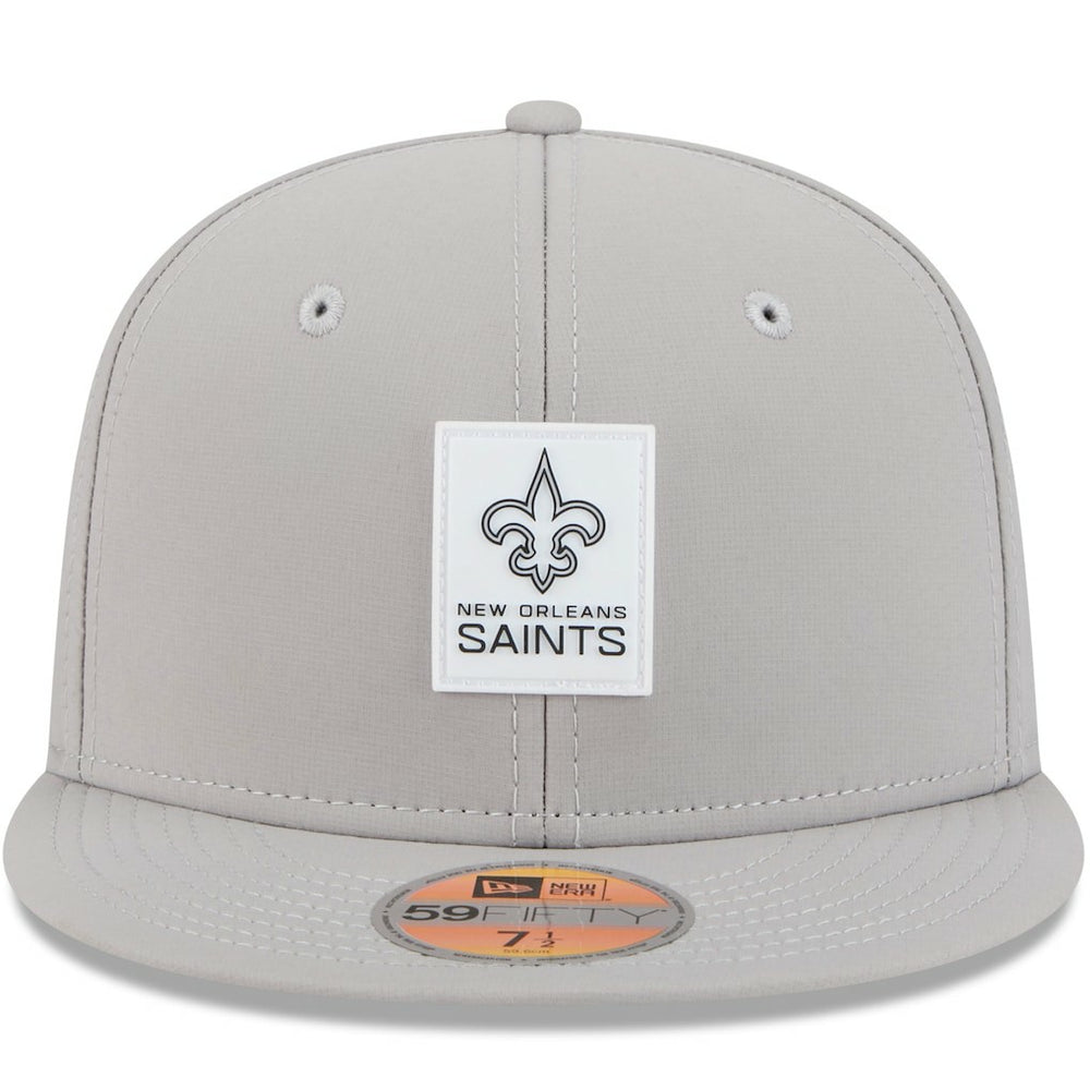 New Orleans Saints New Era 2025 Sideline 59FIFTY Fitted Hat - Gray - NFL