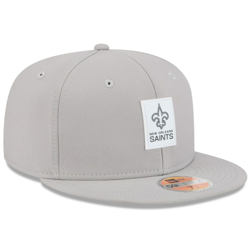 New Orleans Saints New Era 2025 Sideline 59FIFTY Fitted Hat - Gray - NFL