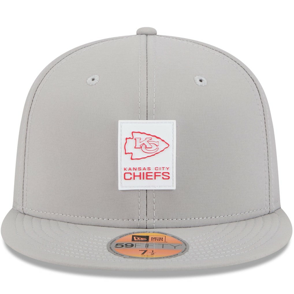 Kansas City Chiefs New Era 2025 Sideline 59FIFTY Fitted Hat - Gray - NFL