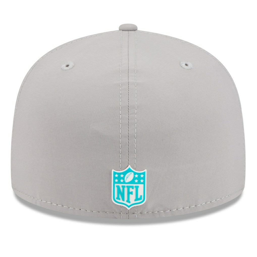 Miami Dolphins New Era 2025 Sideline 59FIFTY Fitted Hat - Gray - NFL