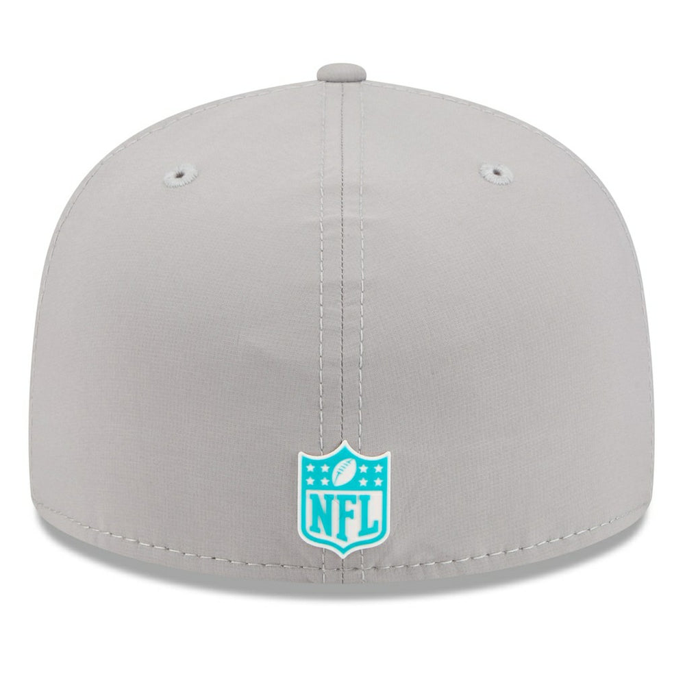 Miami Dolphins New Era 2025 Sideline 59FIFTY Fitted Hat - Gray - NFL