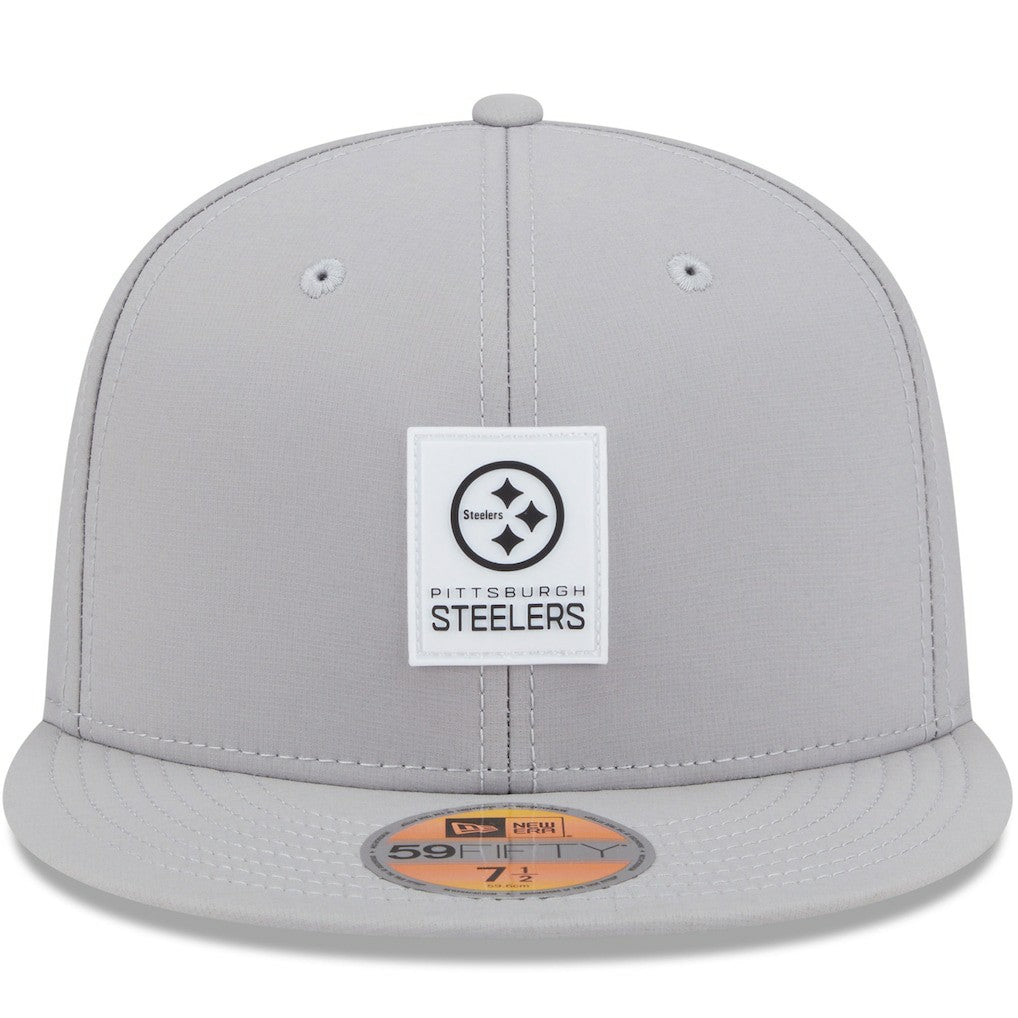 Pittsburgh Steelers New Era 2025 Sideline 59FIFTY Fitted Hat - Gray - NFL