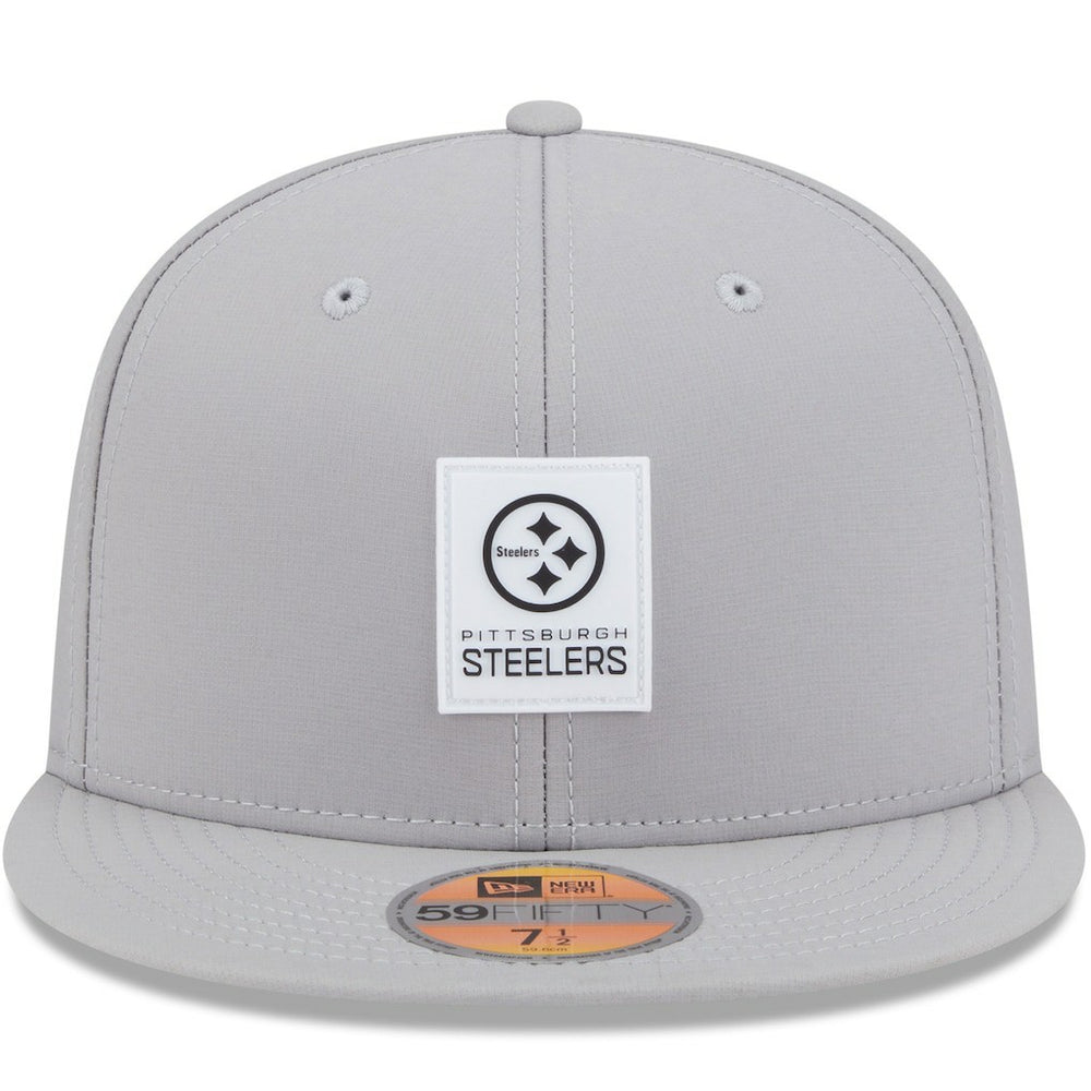 Pittsburgh Steelers New Era 2025 Sideline 59FIFTY Fitted Hat - Gray - NFL