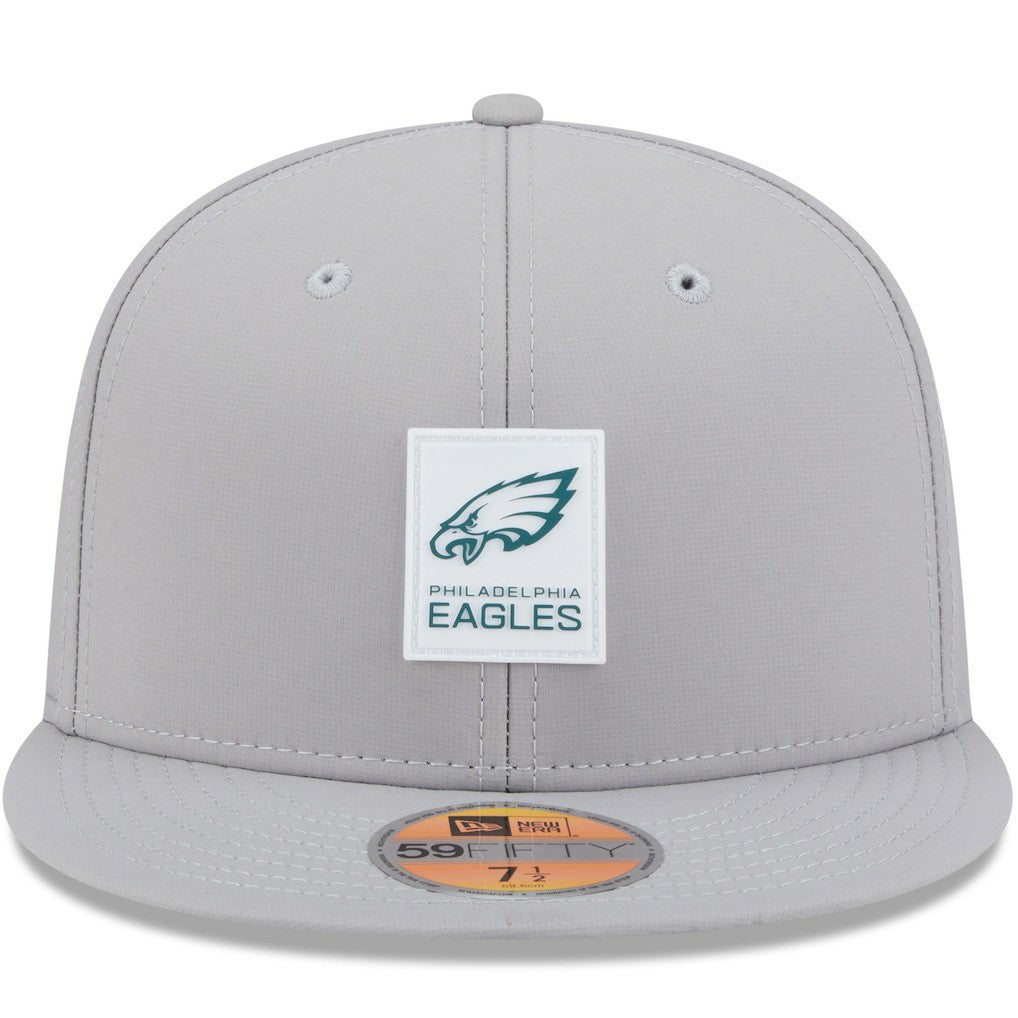Philadelphia Eagles New Era 2025 Sideline 59FIFTY Fitted Hat - Gray - NFL