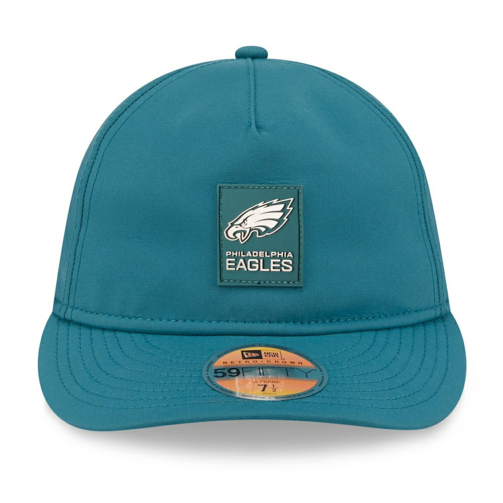 Philadelphia Eagles New Era 2025 Sideline Retro Crown 59FIFTY Fitted Hat - Midnight Green - NFL