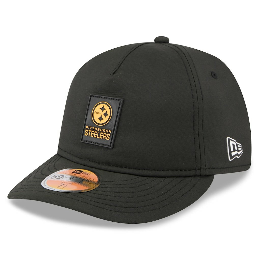 Pittsburgh Steelers New Era 2025 Sideline Retro Crown 59FIFTY Fitted Hat - Black - NFL