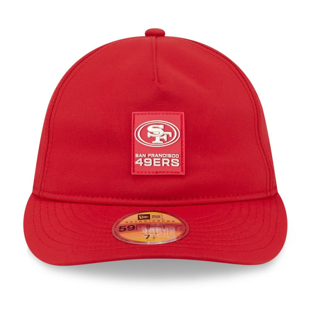 San Francisco 49ers New Era 2025 Sideline Retro Crown 59FIFTY Fitted Hat - Scarlet - NFL