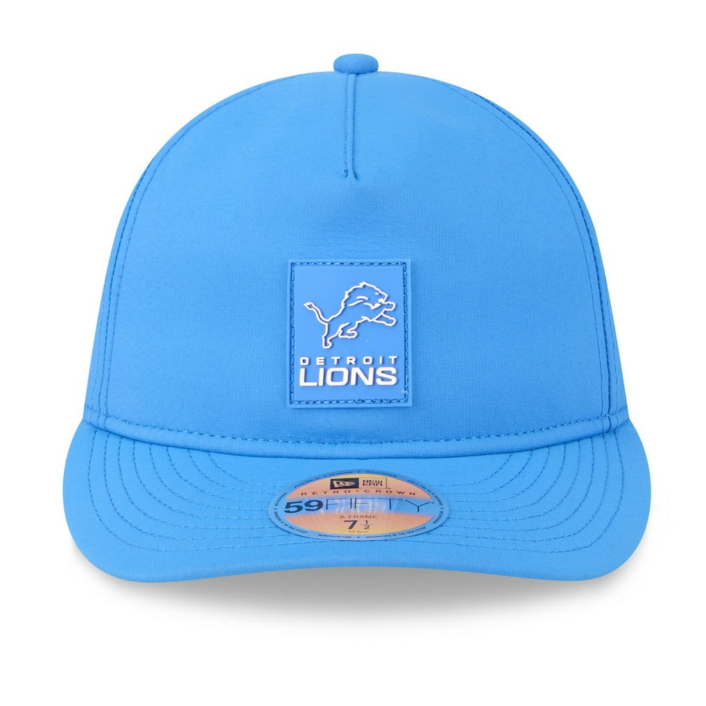 Detroit Lions New Era 2025 Sideline Retro Crown 59FIFTY Fitted Hat - Blue - NFL