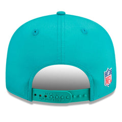 Miami Dolphins New Era 2025 Sideline Throwback Split Panel 9FIFTY Snapback Hat - Aqua - NFL
