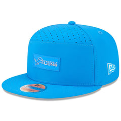 Detroit Lions New Era 2025 Sideline Split Panel 9FIFTY Snapback Hat - Blue - NFL