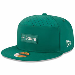 New York Jets New Era 2025 Sideline Split Panel 9FIFTY Snapback Hat - Green - NFL