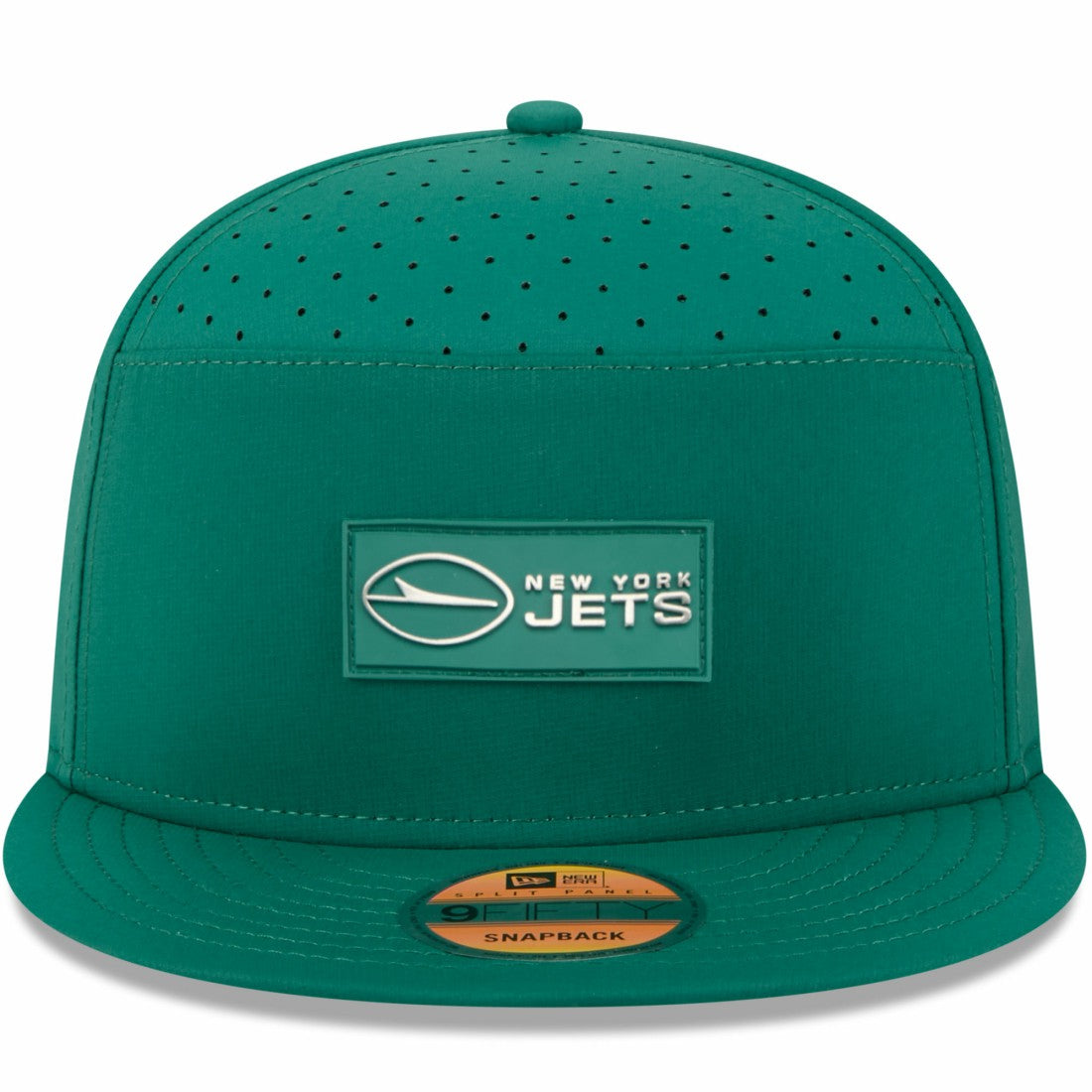 New York Jets New Era 2025 Sideline Split Panel 9FIFTY Snapback Hat - Green - NFL