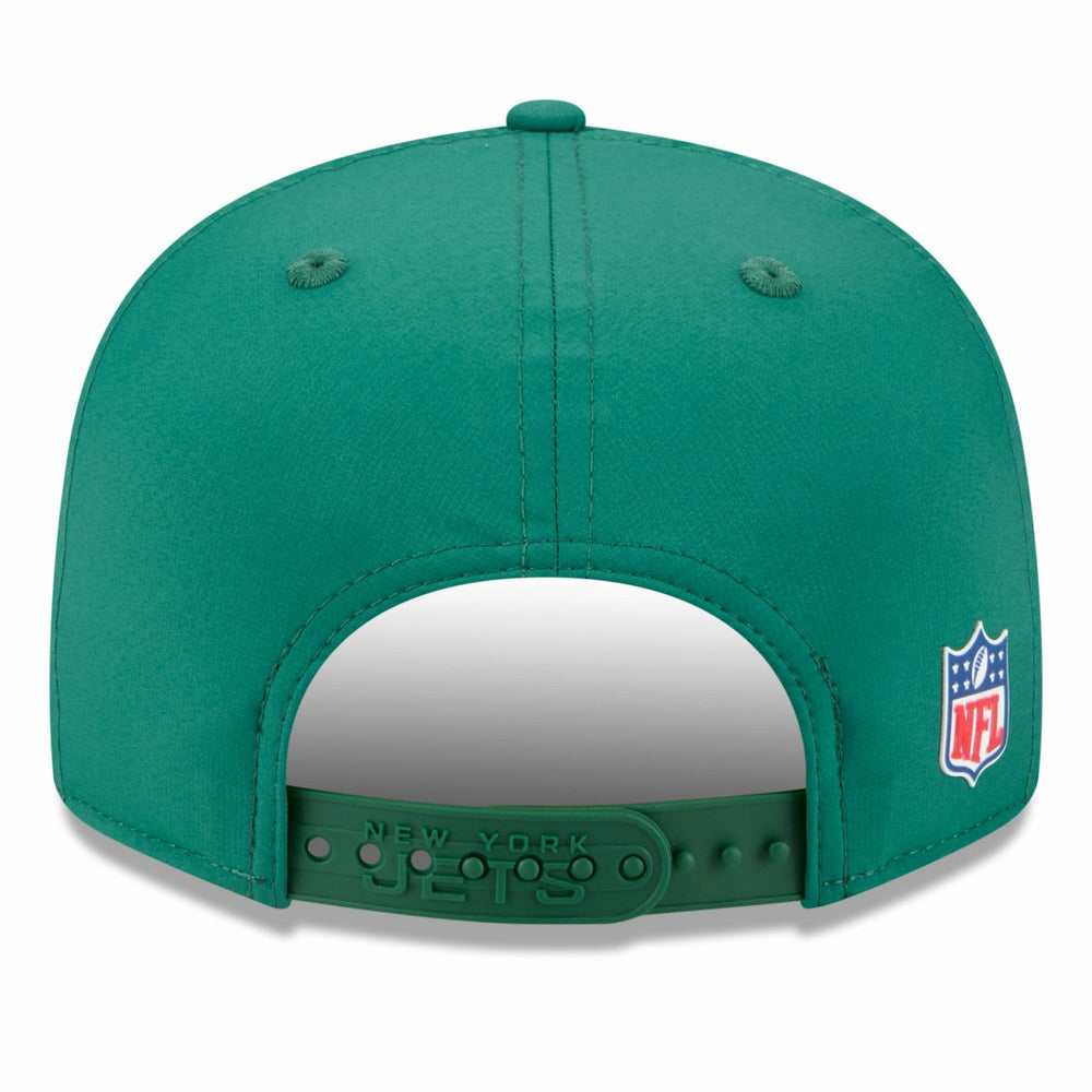 New York Jets New Era 2025 Sideline Split Panel 9FIFTY Snapback Hat - Green - NFL