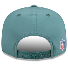 Philadelphia Eagles New Era 2025 Sideline Split Panel 9FIFTY Snapback Hat - Midnight Green - NFL