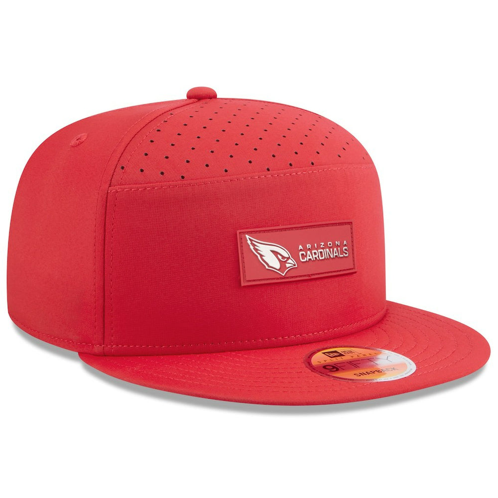 Arizona Cardinals New Era 2025 Sideline Split Panel 9FIFTY Snapback Hat - Cardinal - NFL