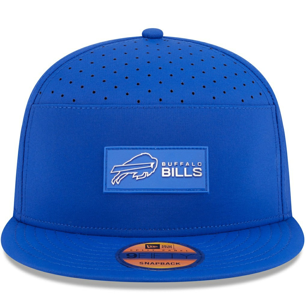 Buffalo Bills New Era 2025 Sideline Split Panel 9FIFTY Snapback Hat - Royal - NFL