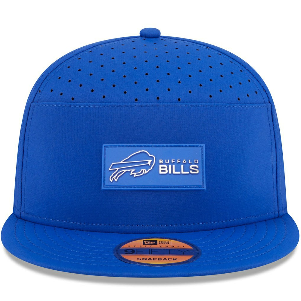 Buffalo Bills New Era 2025 Sideline Split Panel 9FIFTY Snapback Hat - Royal - NFL