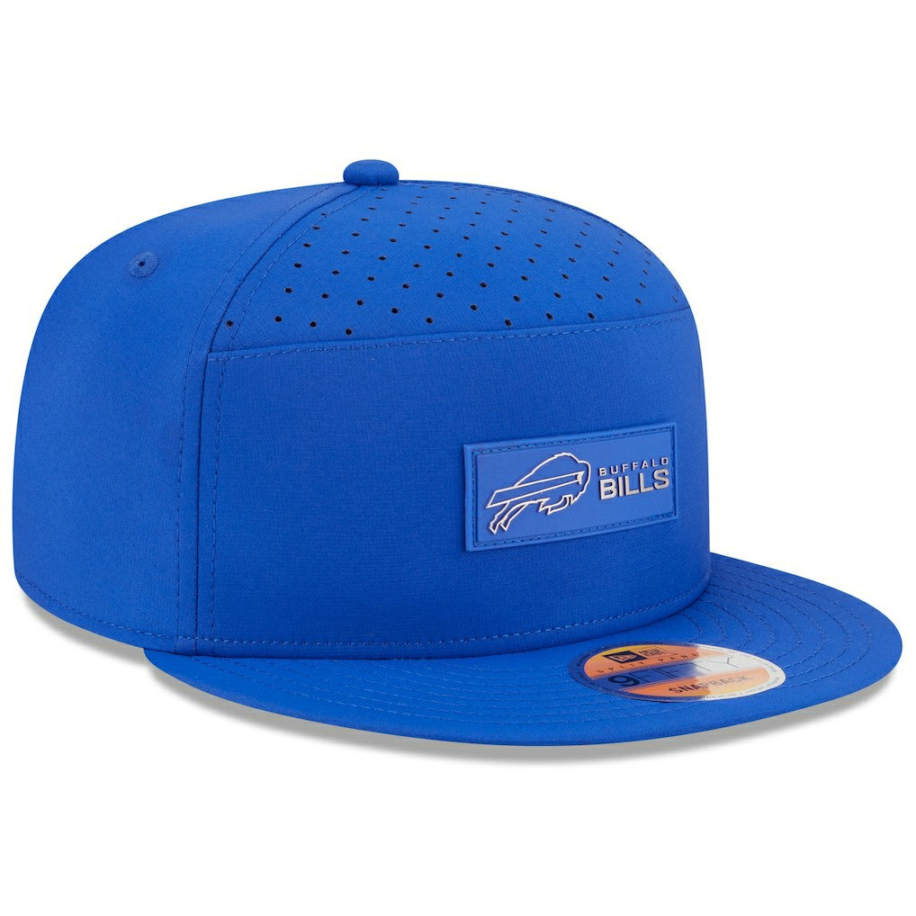 Buffalo Bills New Era 2025 Sideline Split Panel 9FIFTY Snapback Hat - Royal - NFL