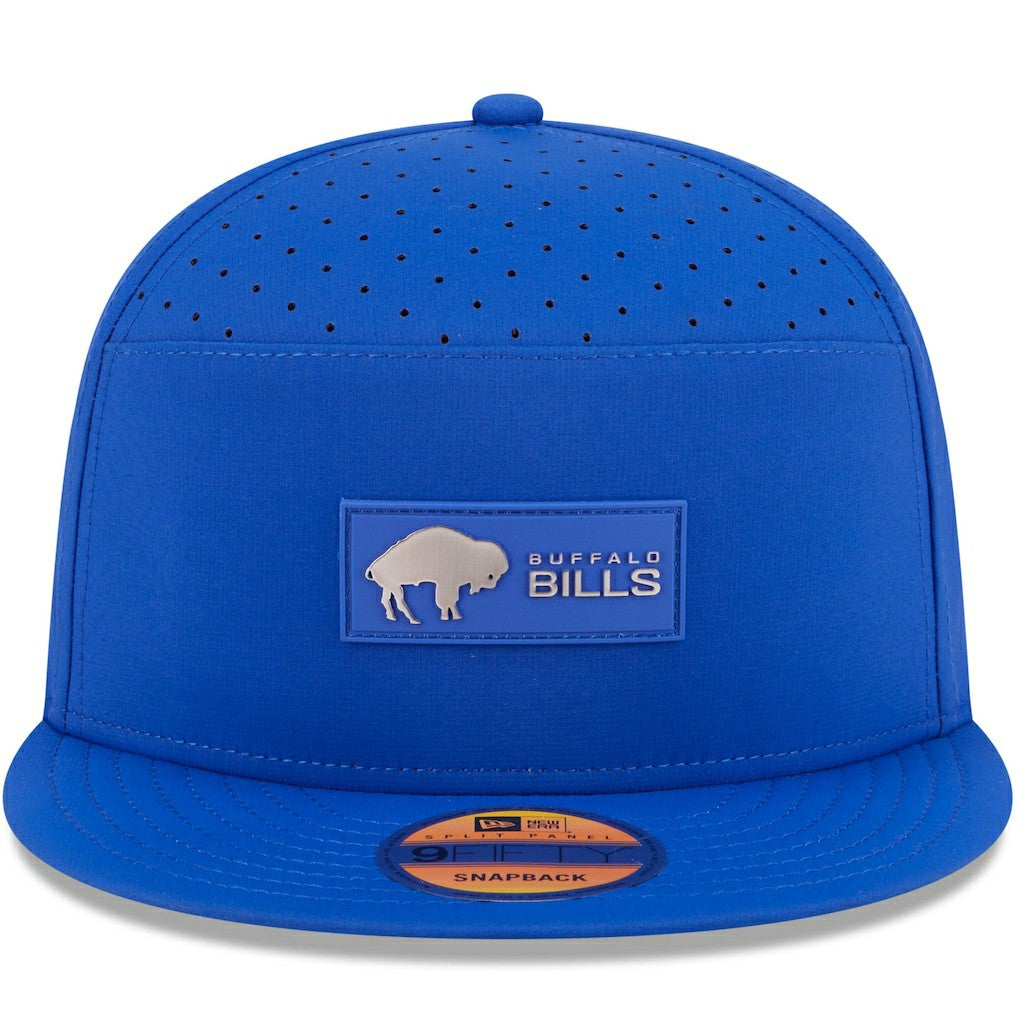 Buffalo Bills New Era 2025 Sideline Throwback Split Panel 9FIFTY Snapback Hat - Royal - NFL