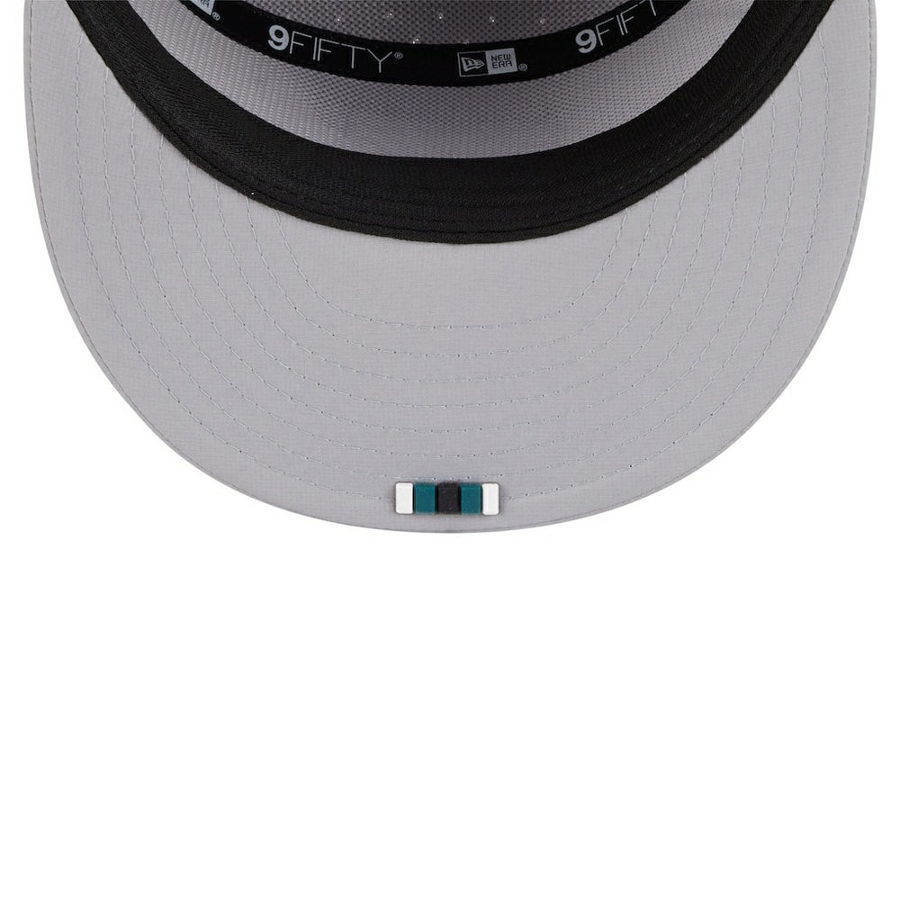 Philadelphia Eagles New Era 2025 Sideline Split Panel 9FIFTY Snapback Hat - Gray - NFL