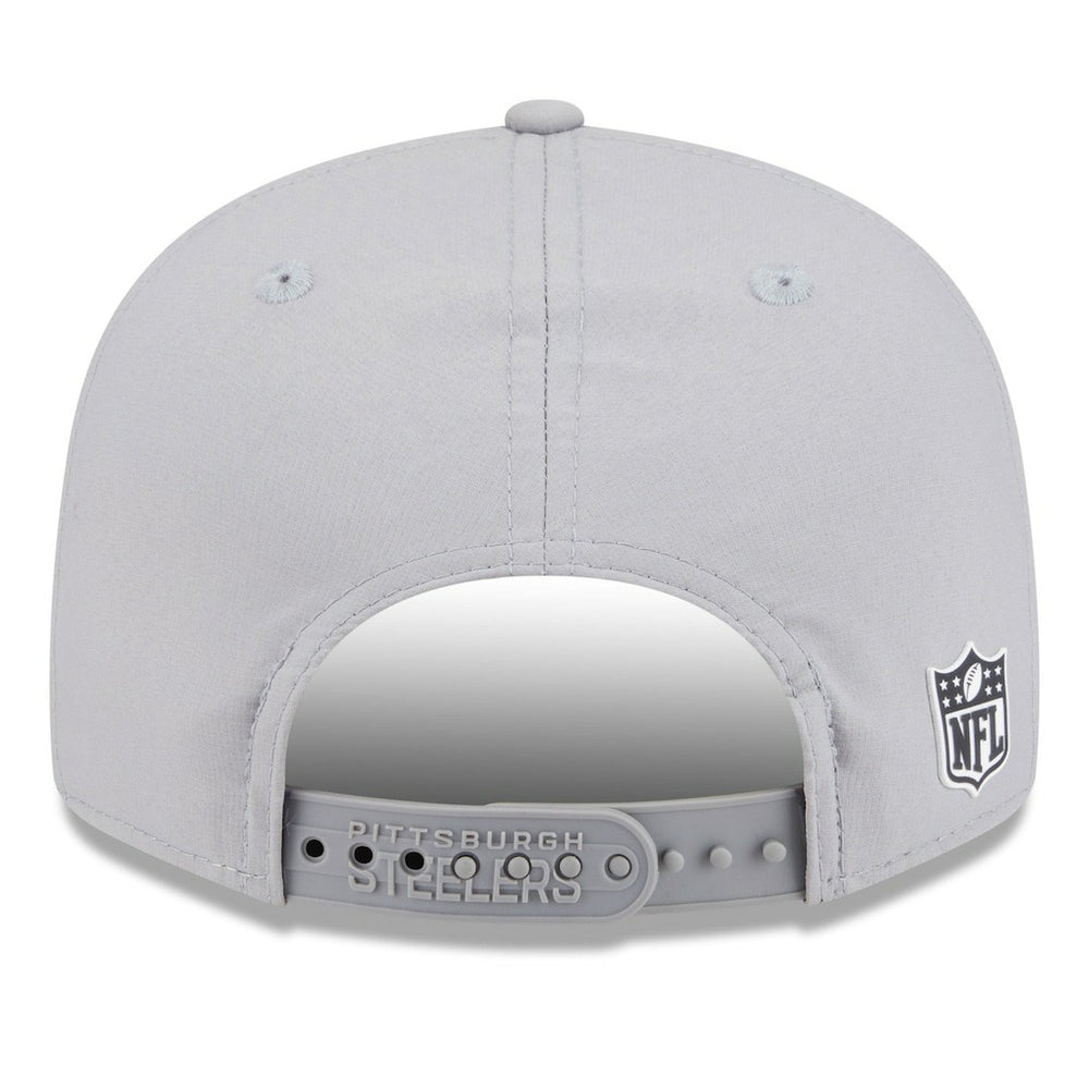 Pittsburgh Steelers New Era 2025 Sideline Split Panel 9FIFTY Snapback Hat - Gray - NFL
