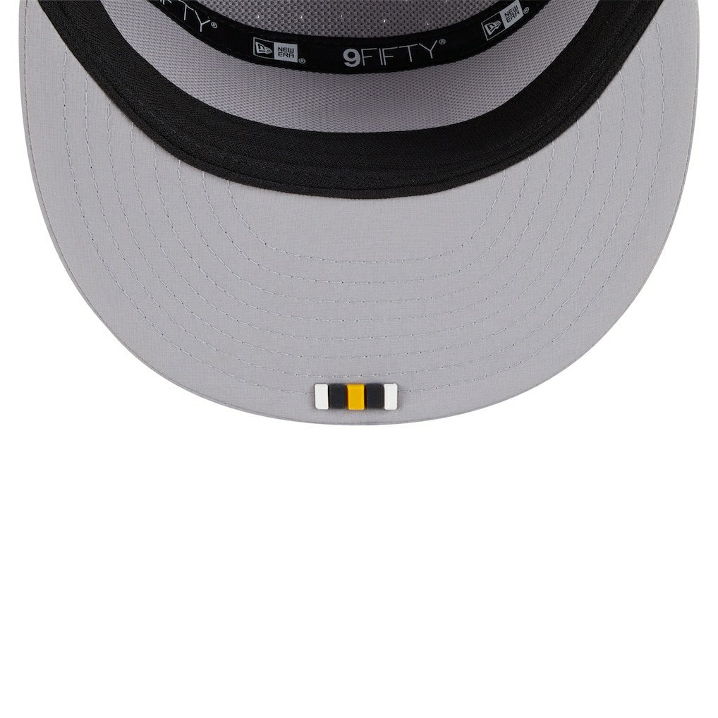 Pittsburgh Steelers New Era 2025 Sideline Split Panel 9FIFTY Snapback Hat - Gray - NFL
