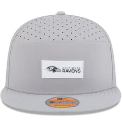 Baltimore Ravens New Era 2025 Sideline Split Panel 9FIFTY Snapback Hat - Gray - NFL