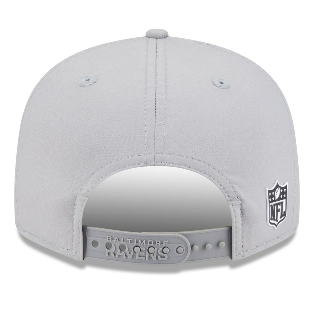 Baltimore Ravens New Era 2025 Sideline Split Panel 9FIFTY Snapback Hat - Gray - NFL