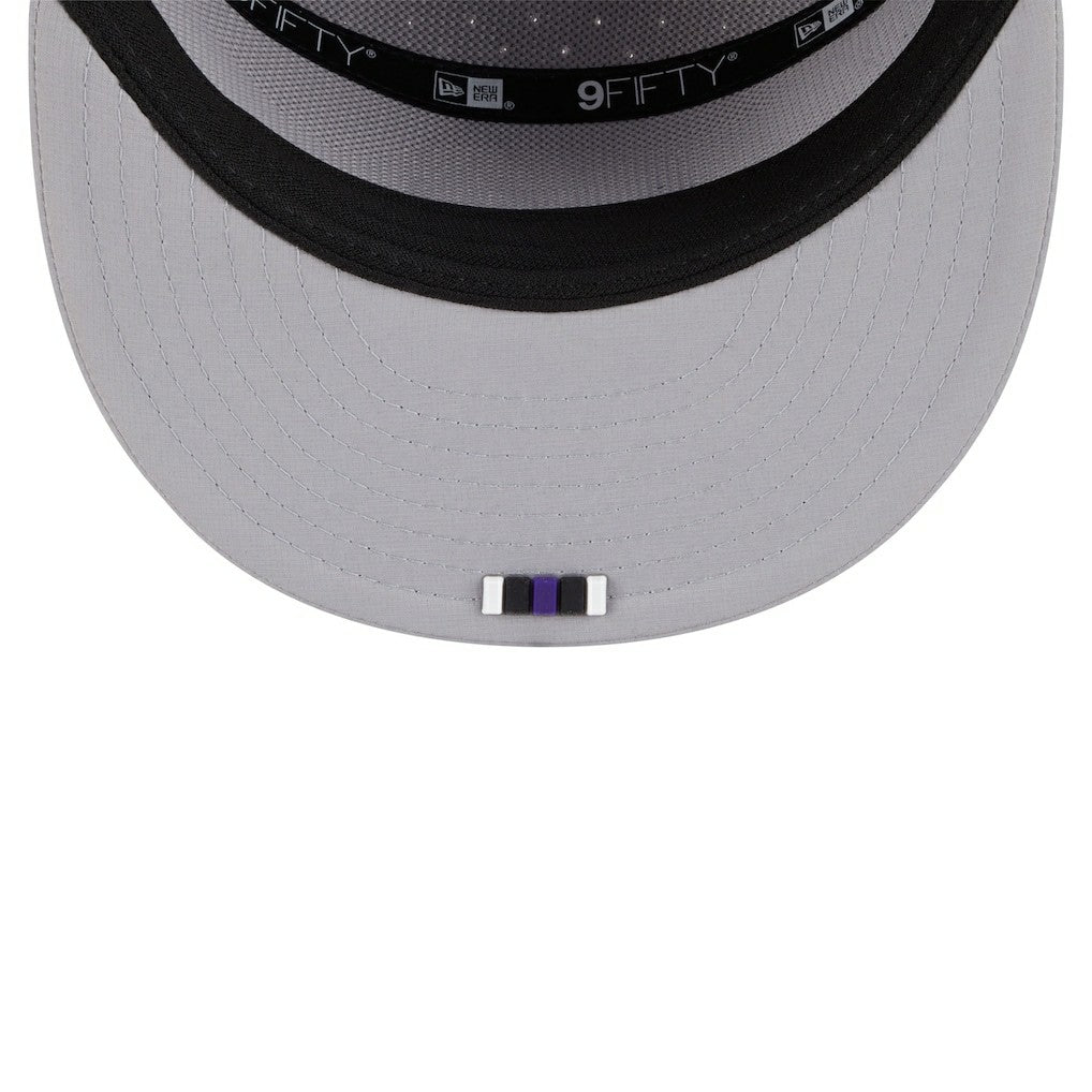 Baltimore Ravens New Era 2025 Sideline Split Panel 9FIFTY Snapback Hat - Gray - NFL