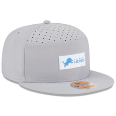 Detroit Lions New Era 2025 Sideline Split Panel 9FIFTY Snapback Hat - Gray - NFL
