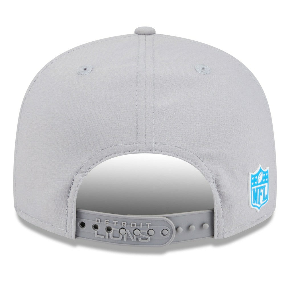 Detroit Lions New Era 2025 Sideline Split Panel 9FIFTY Snapback Hat - Gray - NFL