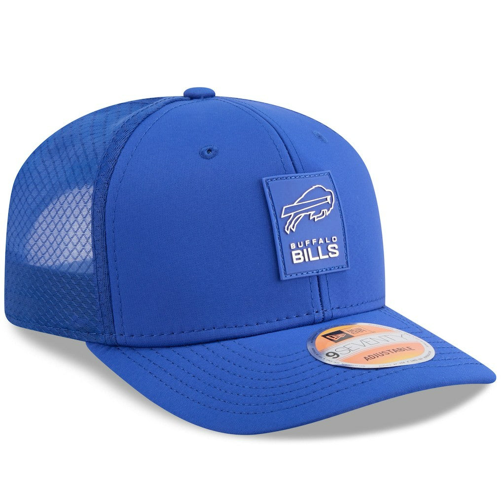 Buffalo Bills New Era 2025 Sideline 9SEVENTY Trucker Adjustable Hat - Royal - NFL
