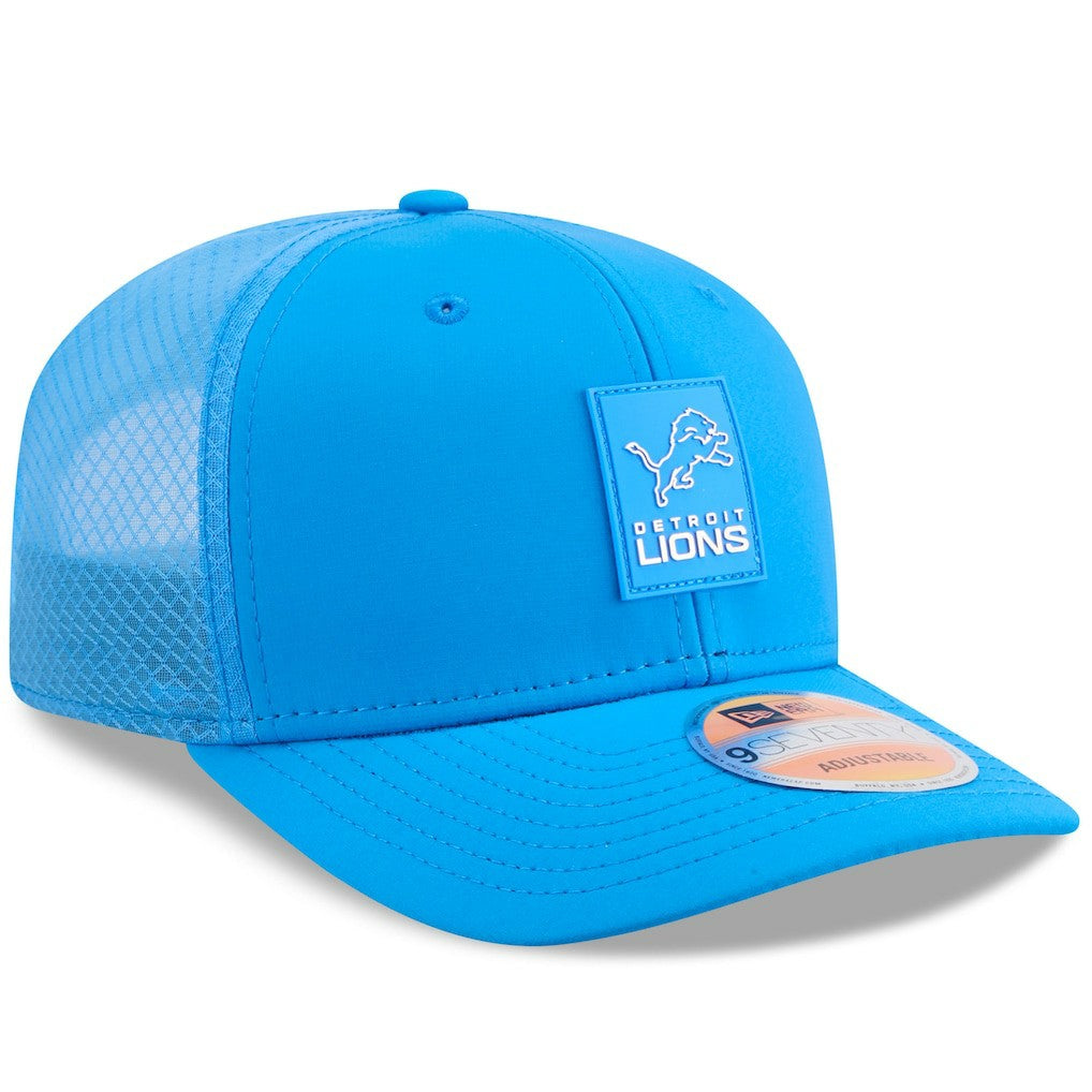 Detroit Lions New Era 2025 Sideline 9SEVENTY Trucker Adjustable Hat - Blue - NFL