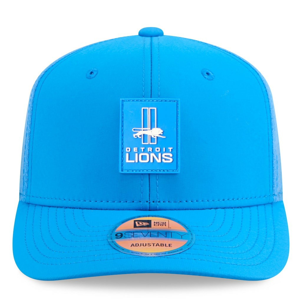 Detroit Lions New Era 2025 Sideline Throwback 9SEVENTY Trucker Adjustable Hat - Blue - NFL