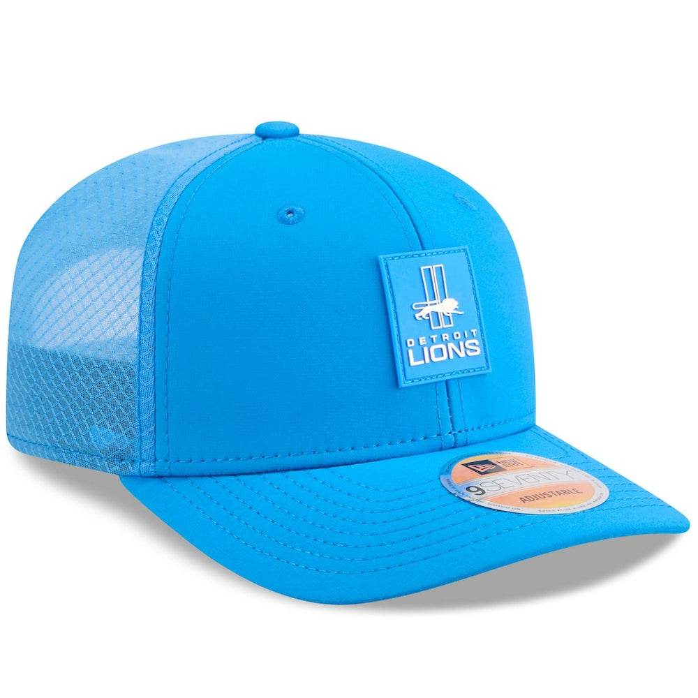 Detroit Lions New Era 2025 Sideline Throwback 9SEVENTY Trucker Adjustable Hat - Blue - NFL