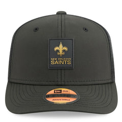 New Orleans Saints New Era 2025 Sideline 9SEVENTY Trucker Adjustable Hat - Black - NFL