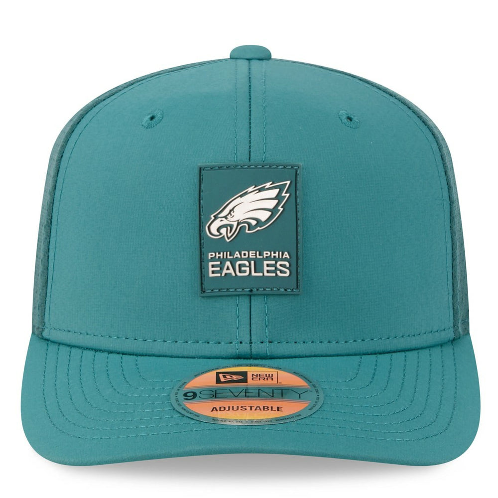 Philadelphia Eagles New Era 2025 Sideline 9SEVENTY Trucker Adjustable Hat - Green - NFL
