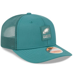 Philadelphia Eagles New Era 2025 Sideline 9SEVENTY Trucker Adjustable Hat - Green - NFL