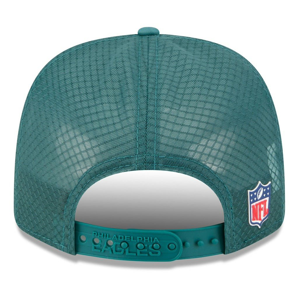 Philadelphia Eagles New Era 2025 Sideline 9SEVENTY Trucker Adjustable Hat - Green - NFL