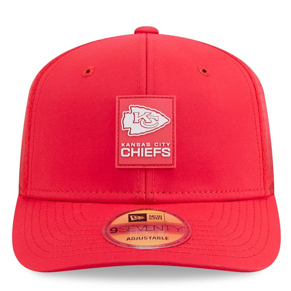 Kansas City Chiefs New Era 2025 Sideline 9SEVENTY Trucker Adjustable Hat - Red - NFL