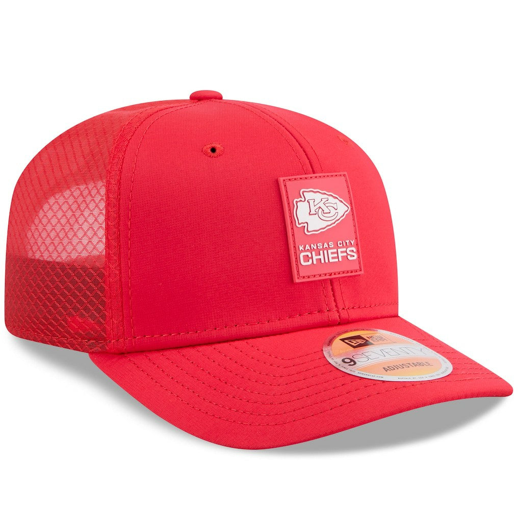 Kansas City Chiefs New Era 2025 Sideline 9SEVENTY Trucker Adjustable Hat - Red - NFL