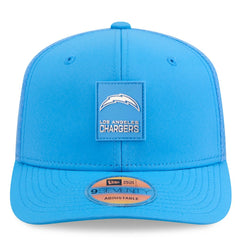 Los Angeles Chargers New Era 2025 Sideline 9SEVENTY Trucker Adjustable Hat - Powder Blue - NFL