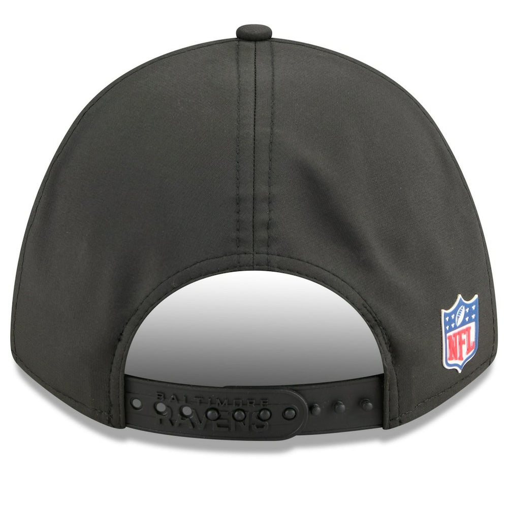 Baltimore Ravens New Era 2025 Sideline M-Crown 9FORTY Adjustable Hat - Black - NFL