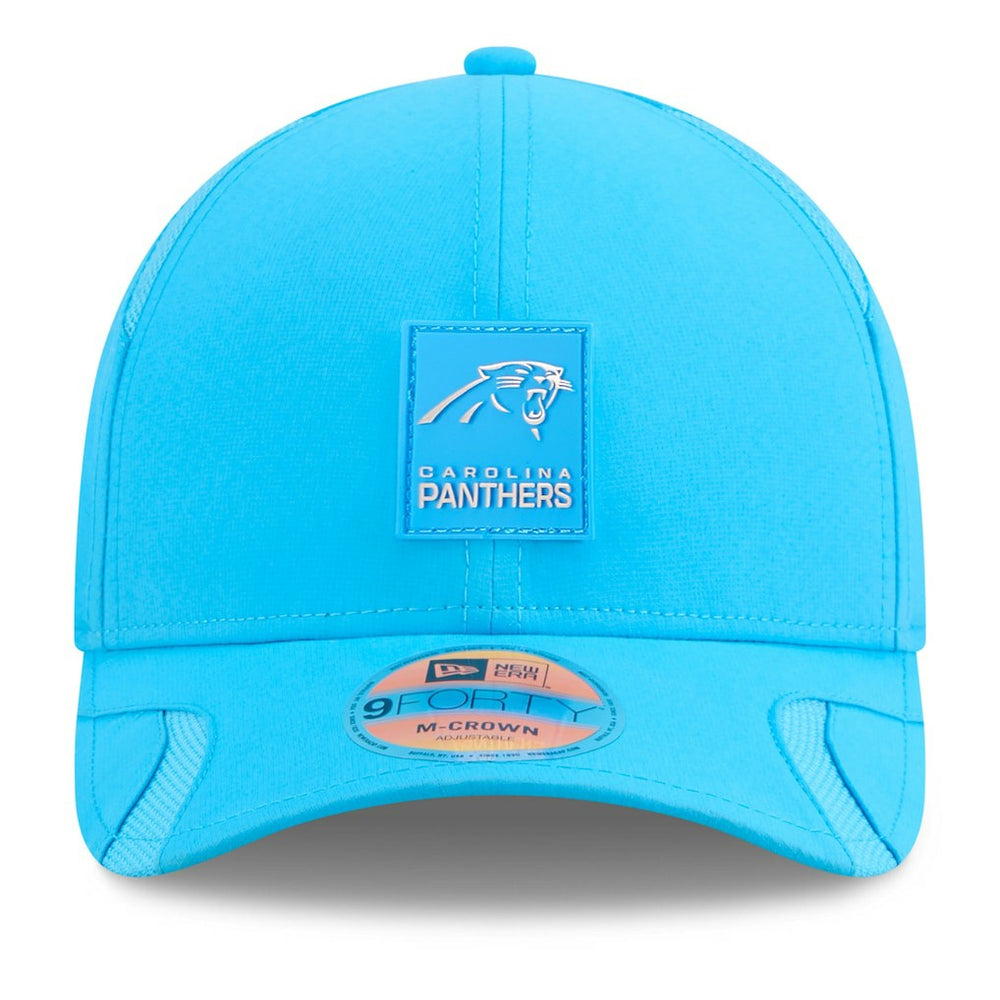 Carolina Panthers New Era 2025 Sideline M-Crown 9FORTY Adjustable Hat - Blue - NFL