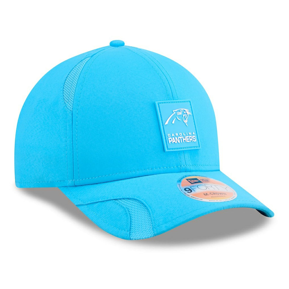 Carolina Panthers New Era 2025 Sideline M-Crown 9FORTY Adjustable Hat - Blue - NFL