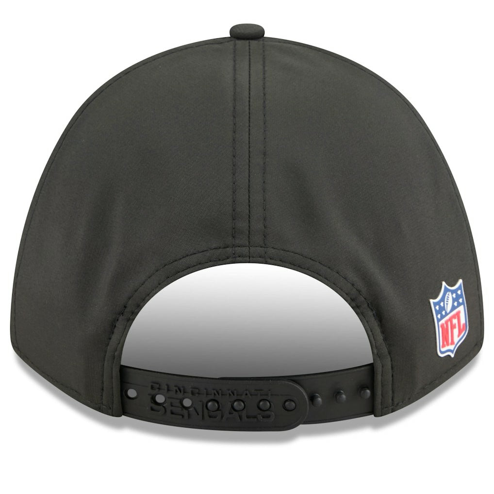Cincinnati Bengals New Era 2025 Sideline M-Crown 9FORTY Adjustable Hat - Black - NFL