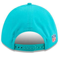 Miami Dolphins New Era 2025 Sideline M-Crown 9FORTY Adjustable Hat - Aqua - NFL