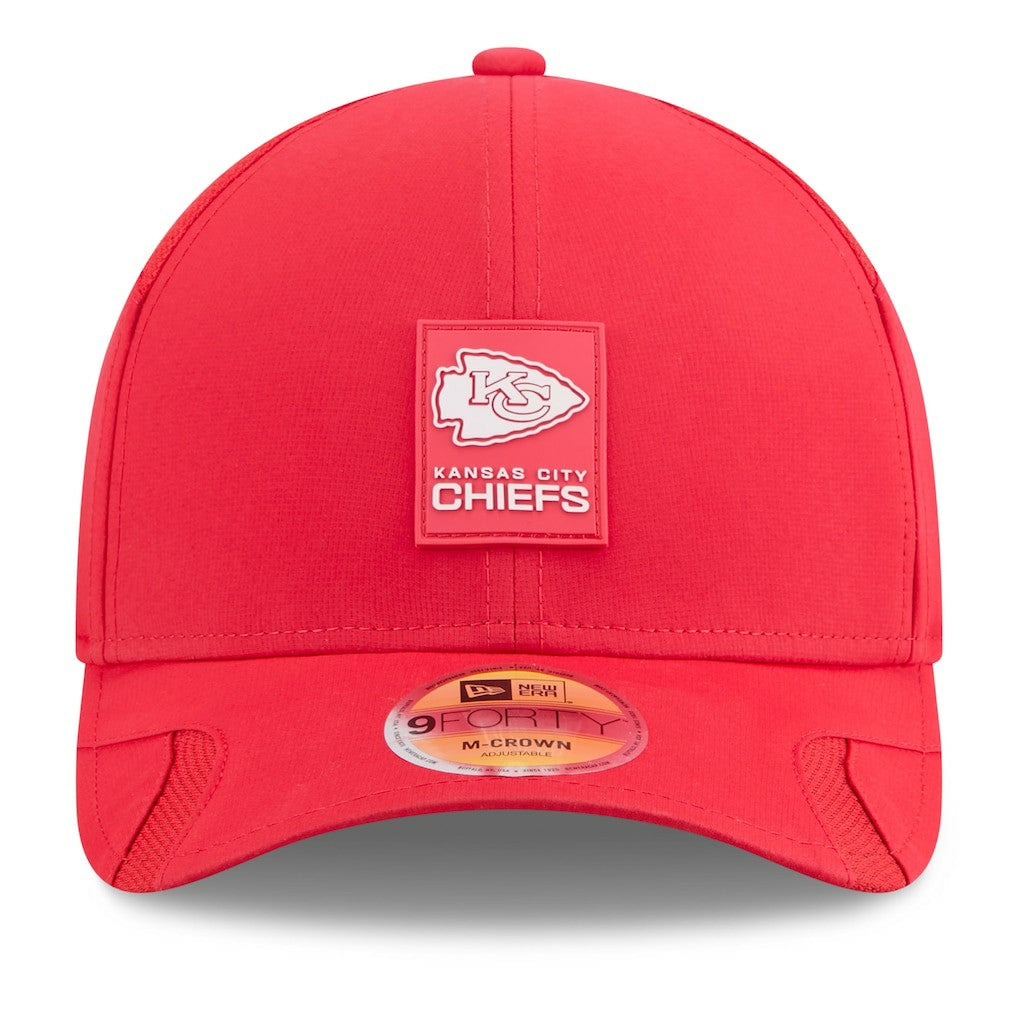 Kansas City Chiefs New Era 2025 Sideline M-Crown 9FORTY Adjustable Hat - Red - NFL