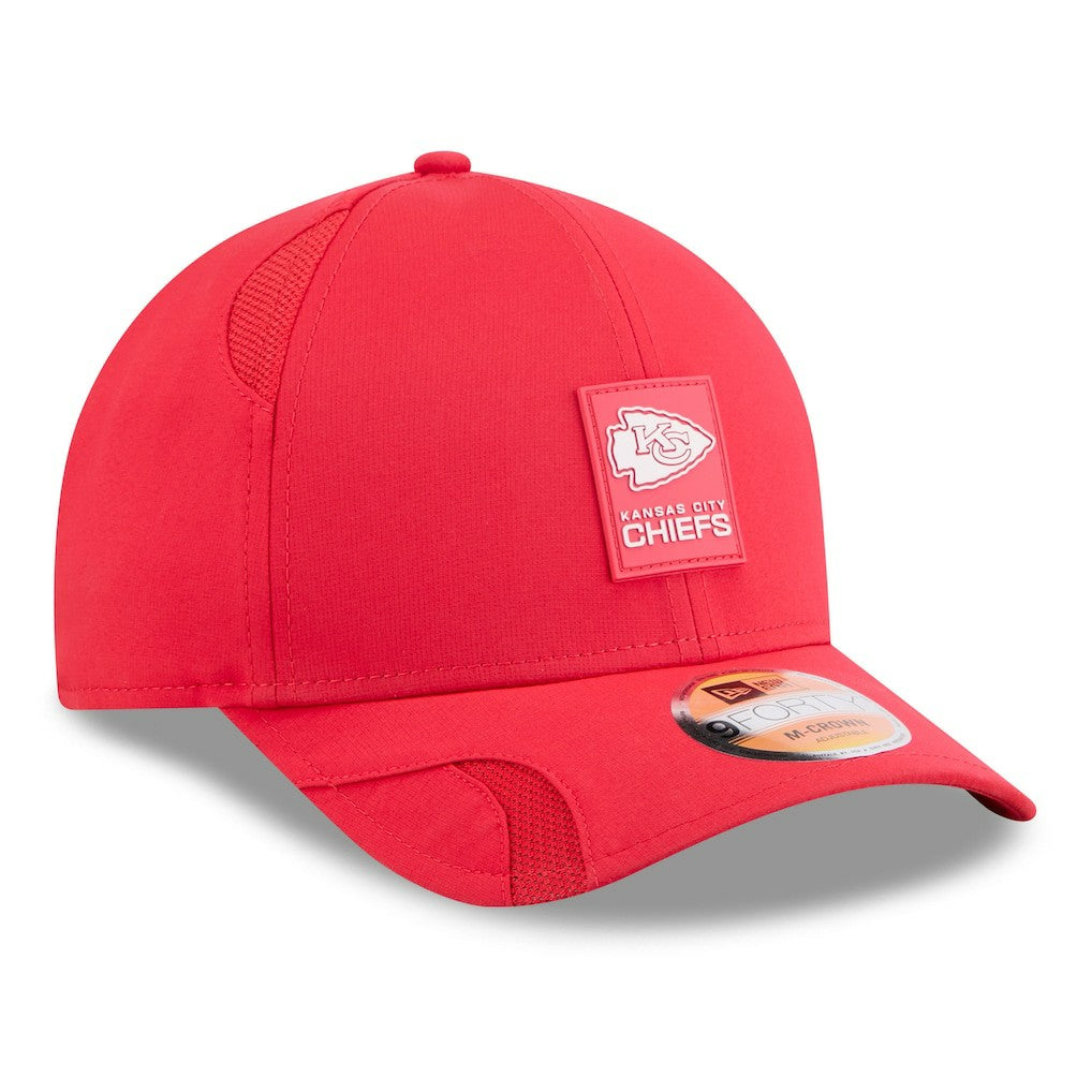 Kansas City Chiefs New Era 2025 Sideline M-Crown 9FORTY Adjustable Hat - Red - NFL