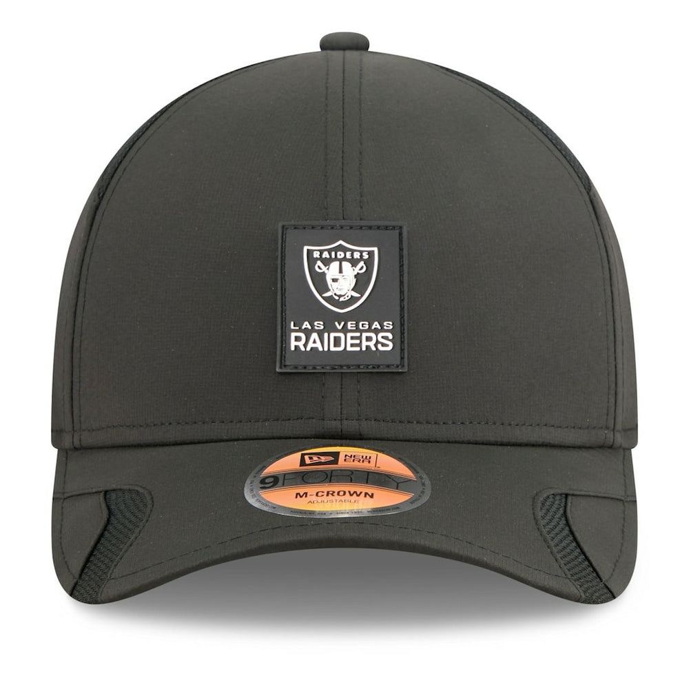 Las Vegas Raiders New Era 2025 Sideline M-Crown 9FORTY Adjustable Hat - Black - NFL